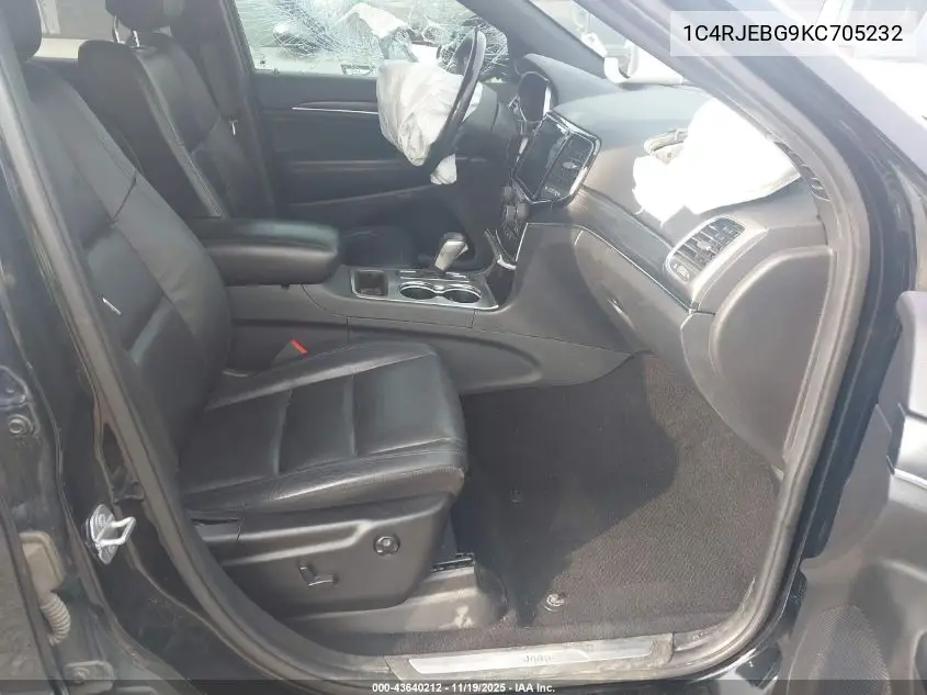 1C4RJEBG9KC705232 2019 Jeep Grand Cherokee Limited 4X2