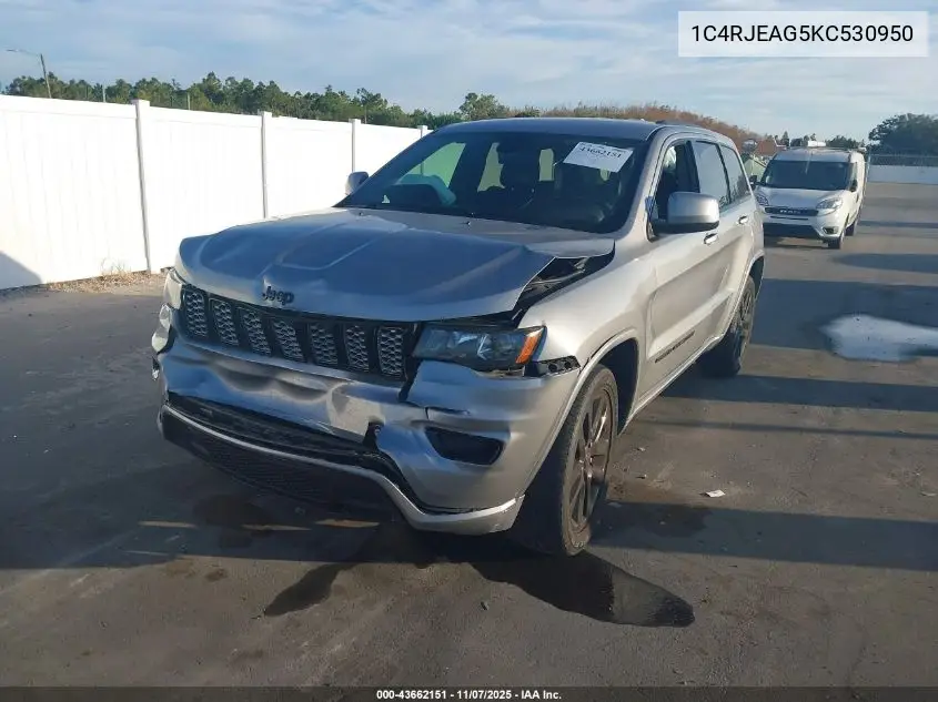 1C4RJEAG5KC530950 2019 Jeep Grand Cherokee Altitude 4X2