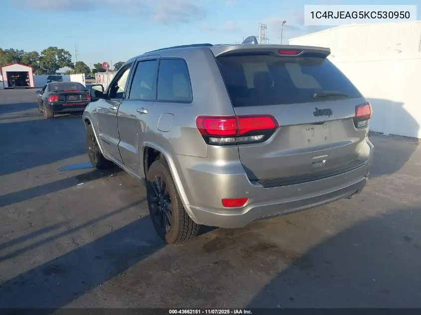 1C4RJEAG5KC530950 2019 Jeep Grand Cherokee Altitude 4X2