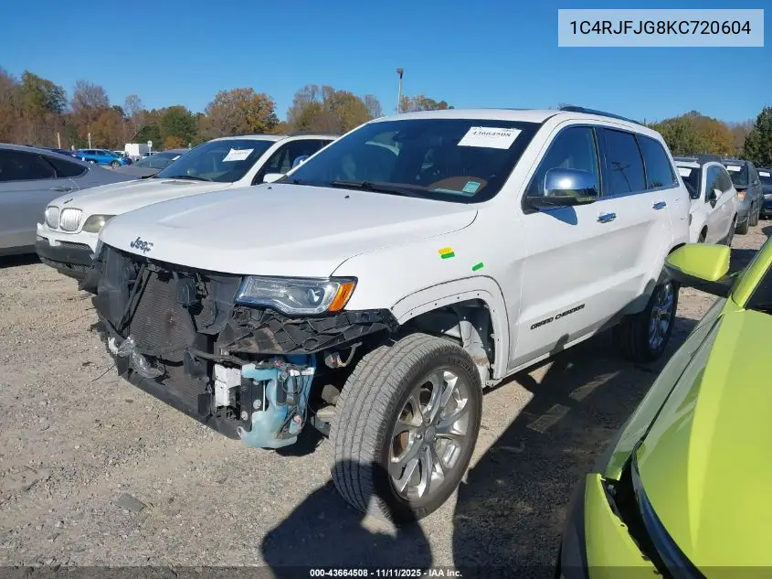 1C4RJFJG8KC720604 2019 Jeep Grand Cherokee Summit 4X4