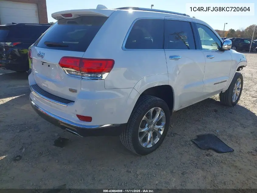 1C4RJFJG8KC720604 2019 Jeep Grand Cherokee Summit 4X4