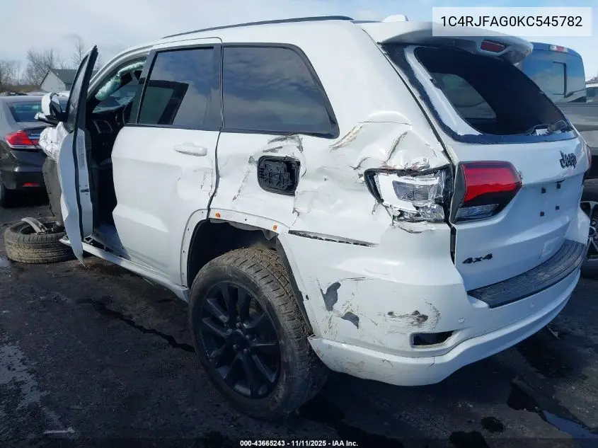1C4RJFAG0KC545782 2019 Jeep Grand Cherokee Altitude 4X4