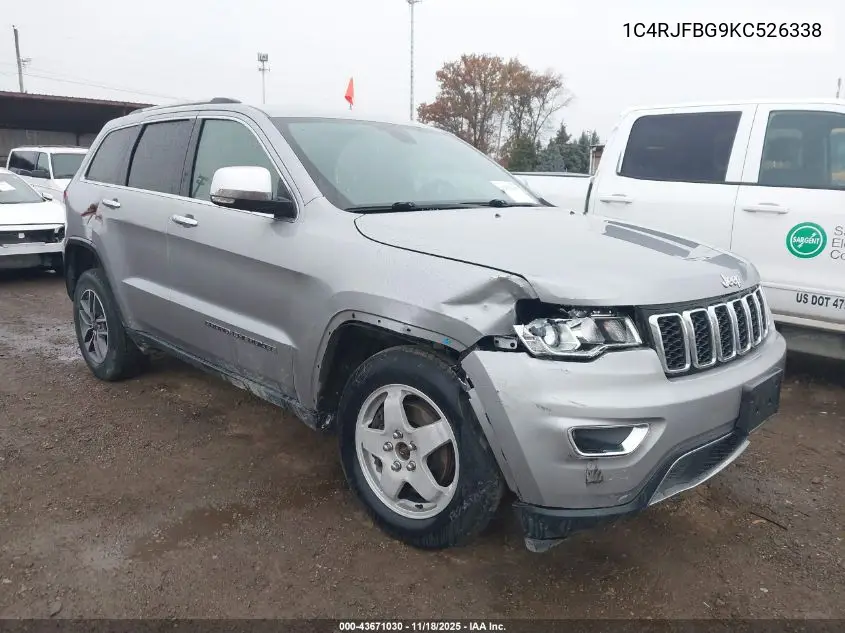 1C4RJFBG9KC526338 2019 Jeep Grand Cherokee Limited 4X4