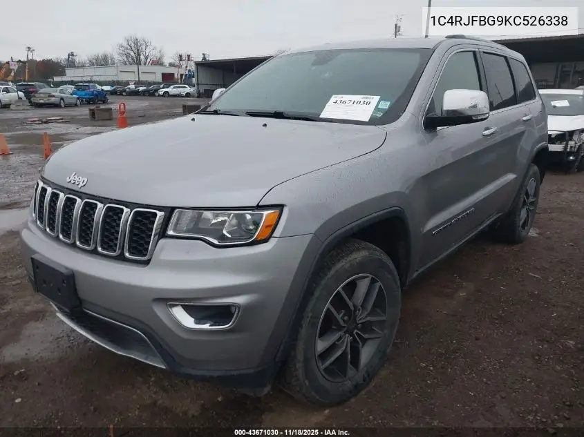1C4RJFBG9KC526338 2019 Jeep Grand Cherokee Limited 4X4