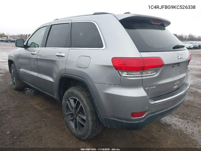 1C4RJFBG9KC526338 2019 Jeep Grand Cherokee Limited 4X4