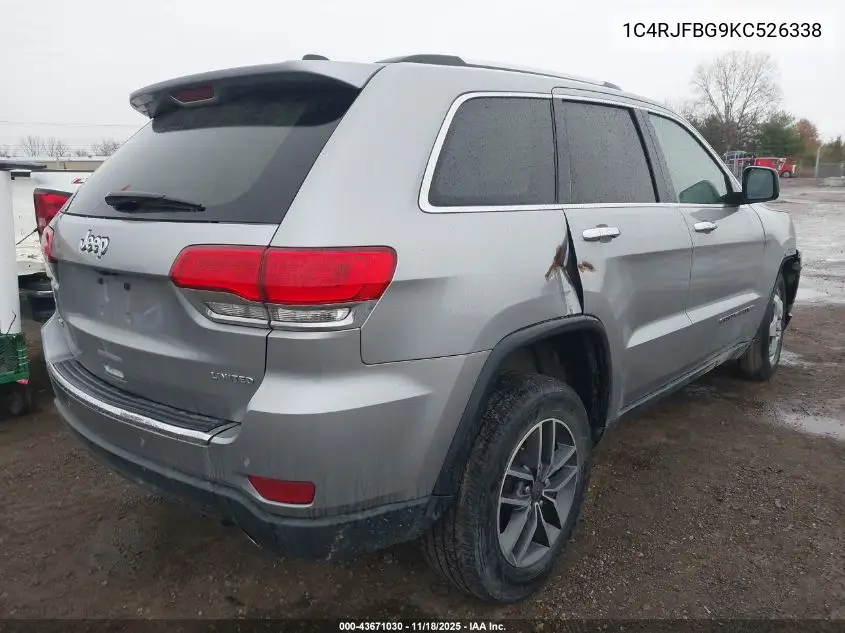 1C4RJFBG9KC526338 2019 Jeep Grand Cherokee Limited 4X4