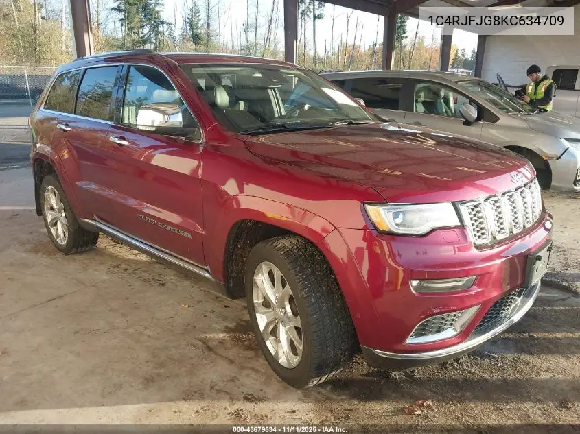 1C4RJFJG8KC634709 2019 Jeep Grand Cherokee Summit