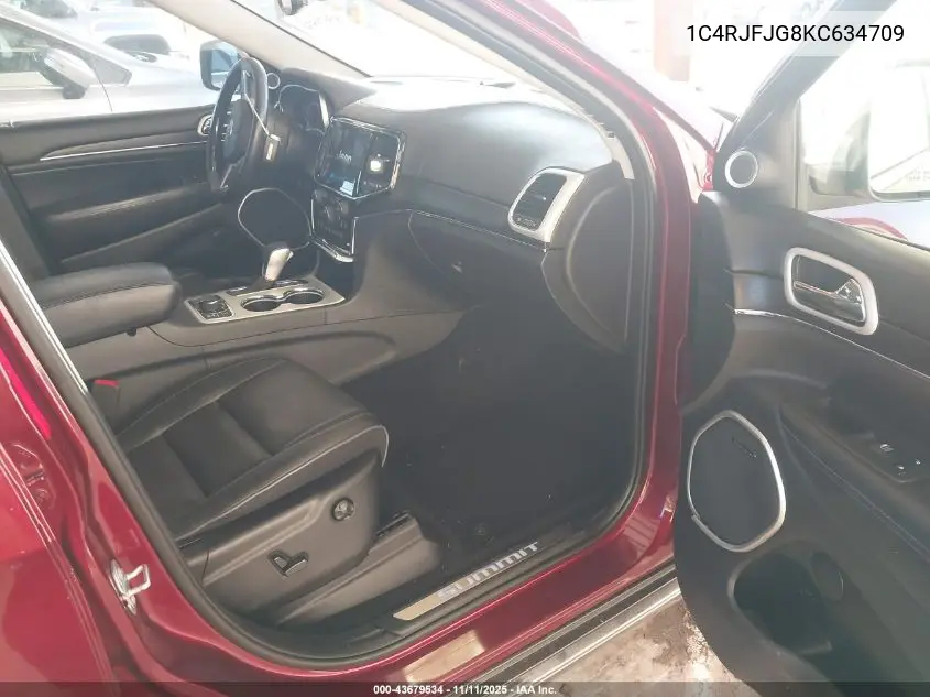 1C4RJFJG8KC634709 2019 Jeep Grand Cherokee Summit