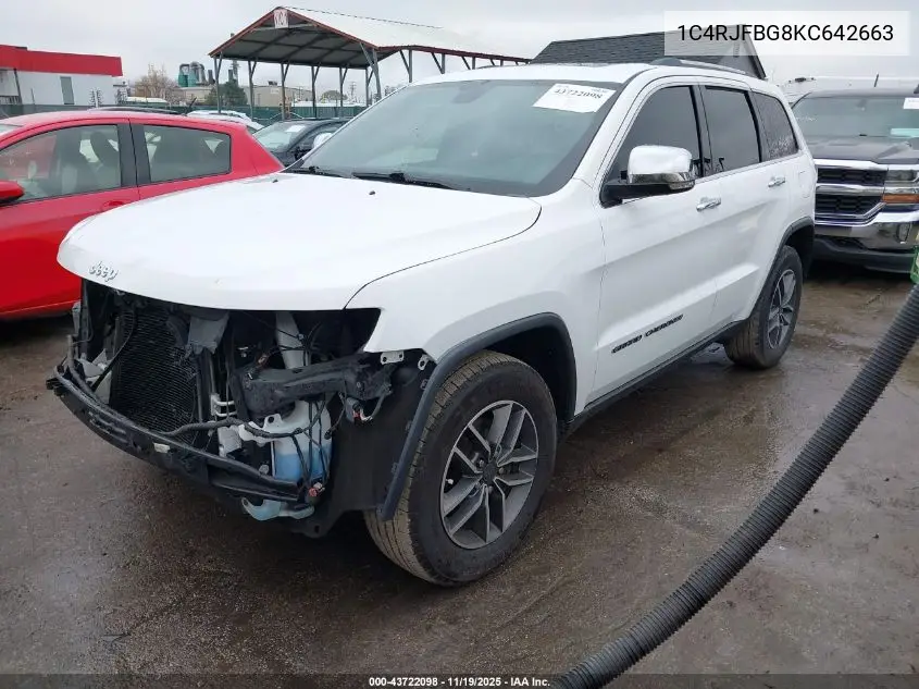 1C4RJFBG8KC642663 2019 Jeep Grand Cherokee Limited 4X4