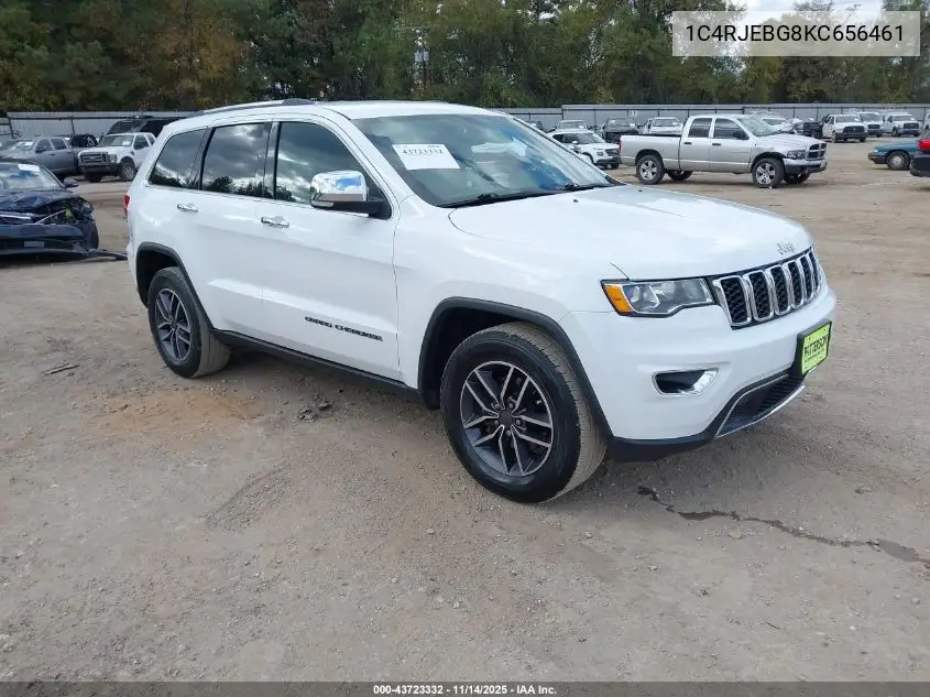 1C4RJEBG8KC656461 2019 Jeep Grand Cherokee Limited 4X2