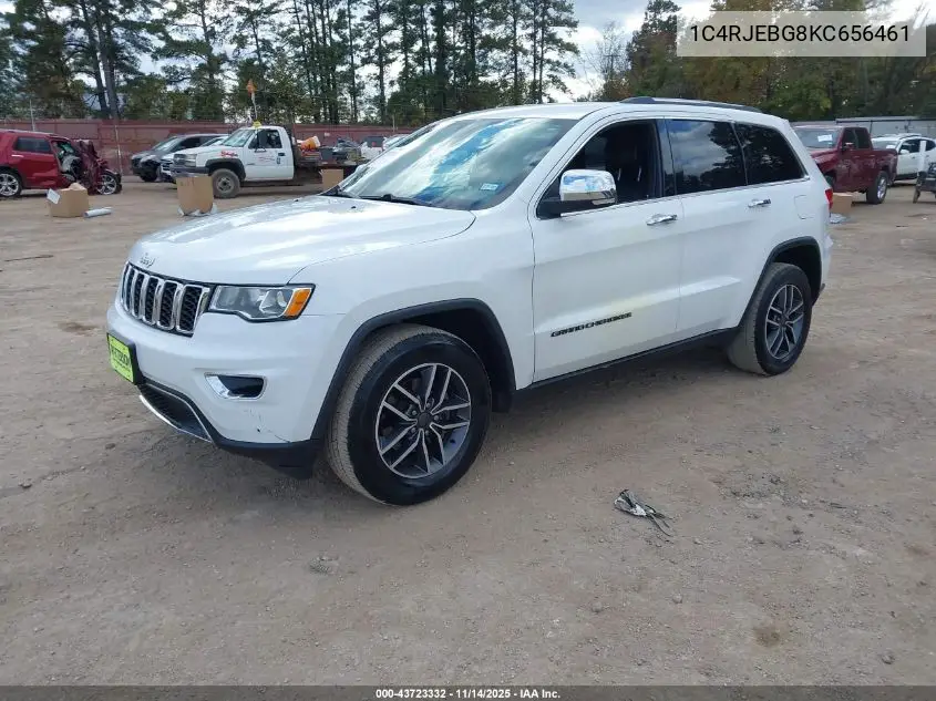 1C4RJEBG8KC656461 2019 Jeep Grand Cherokee Limited 4X2