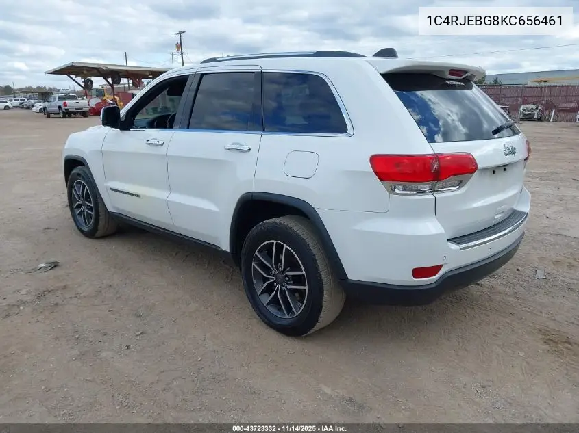 1C4RJEBG8KC656461 2019 Jeep Grand Cherokee Limited 4X2