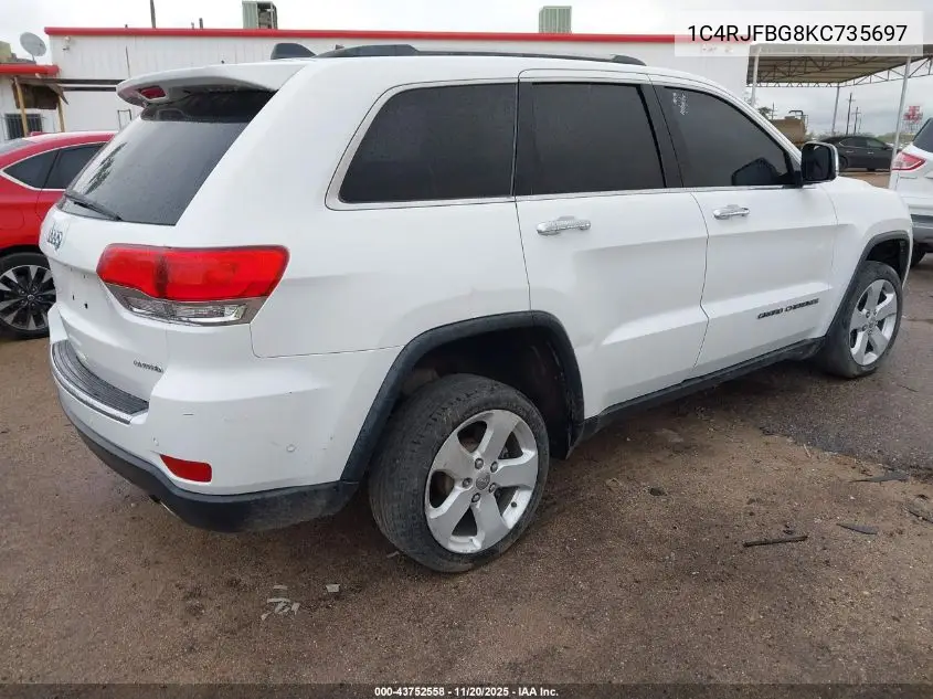1C4RJFBG8KC735697 2019 Jeep Grand Cherokee Limited 4X4