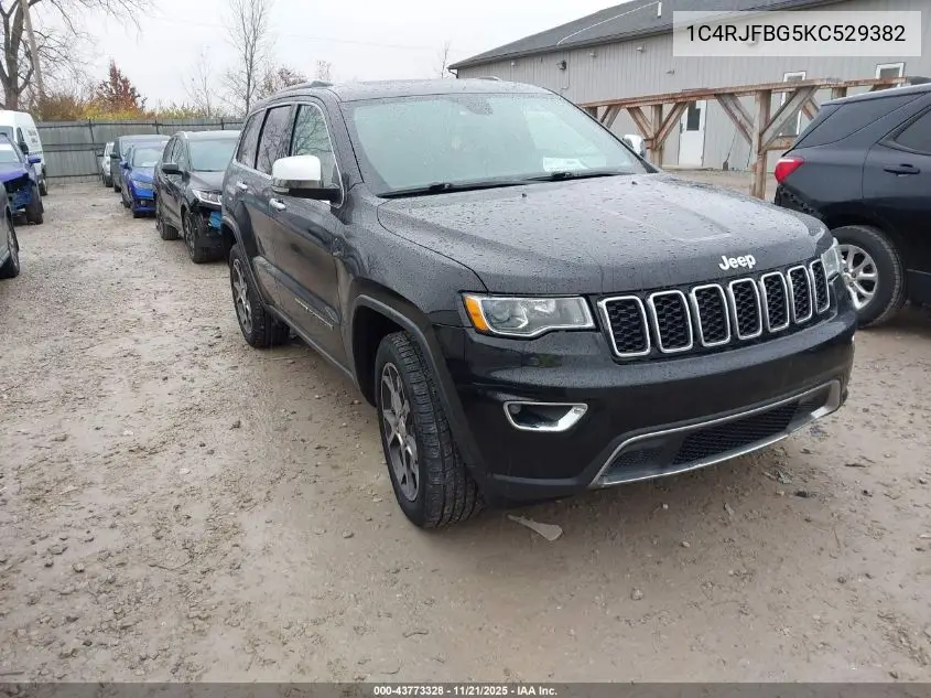 1C4RJFBG5KC529382 2019 Jeep Grand Cherokee Limited 4X4