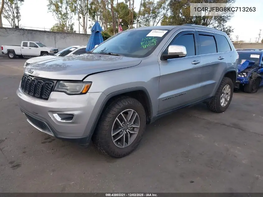 1C4RJFBG8KC713263 2019 Jeep Grand Cherokee Limited 4X4