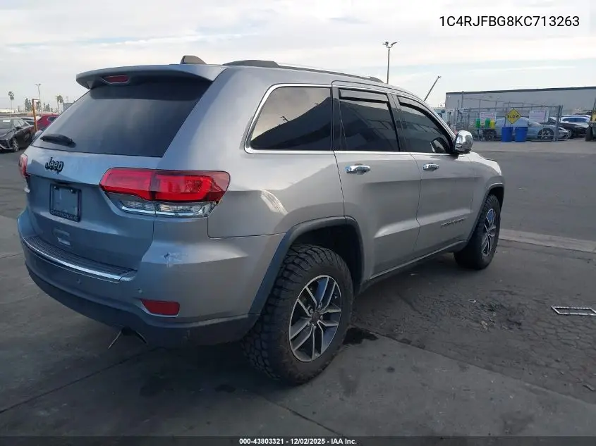 1C4RJFBG8KC713263 2019 Jeep Grand Cherokee Limited 4X4