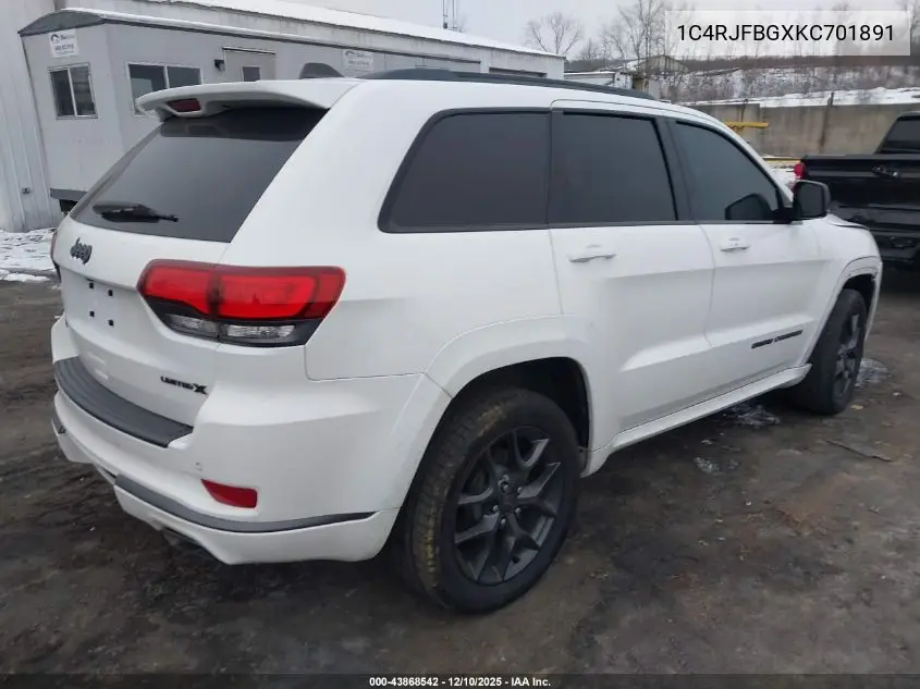 1C4RJFBGXKC701891 2019 Jeep Grand Cherokee Limited X 4X4
