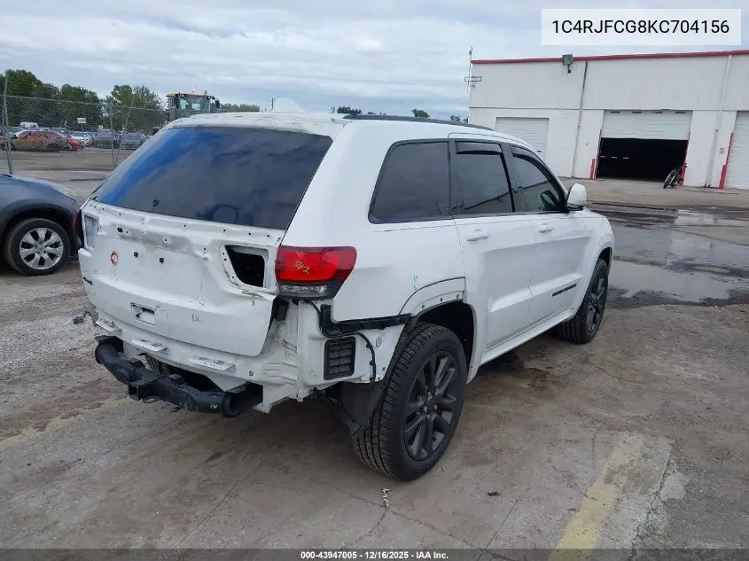 1C4RJFCG8KC704156 2019 Jeep Grand Cherokee High Altitude 4X4