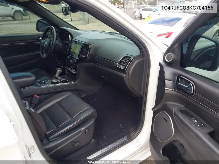 1C4RJFCG8KC704156 2019 Jeep Grand Cherokee High Altitude 4X4
