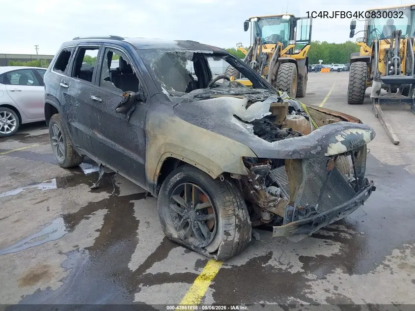 1C4RJFBG4KC830032 2019 Jeep Grand Cherokee Limited 4X4
