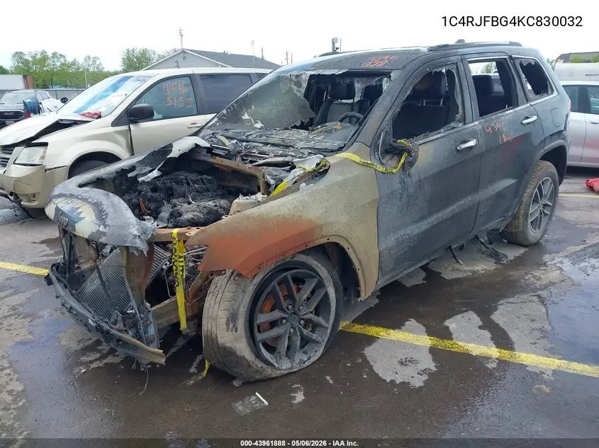 1C4RJFBG4KC830032 2019 Jeep Grand Cherokee Limited 4X4
