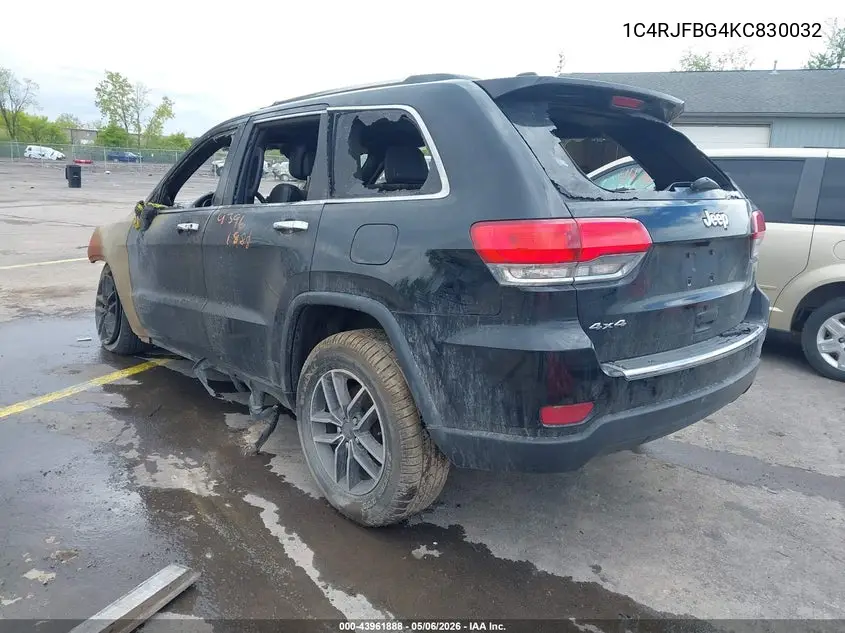 1C4RJFBG4KC830032 2019 Jeep Grand Cherokee Limited 4X4