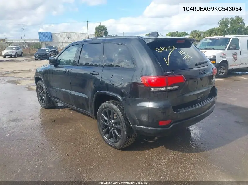 1C4RJEAG9KC543054 2019 Jeep Grand Cherokee Altitude 4X2