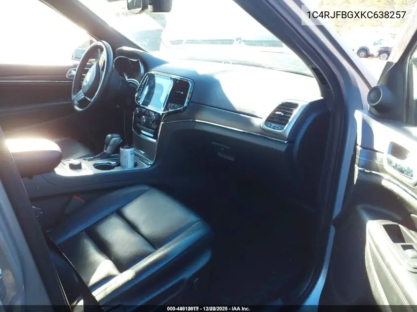 1C4RJFBGXKC638257 2019 Jeep Grand Cherokee Limited 4X4
