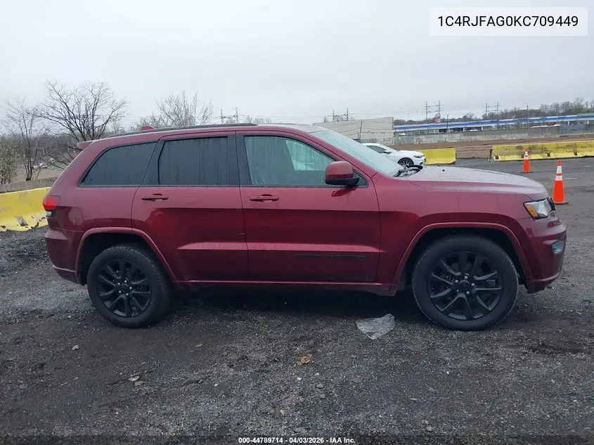 1C4RJFAG0KC709449 2019 Jeep Grand Cherokee Altitude 4X4
