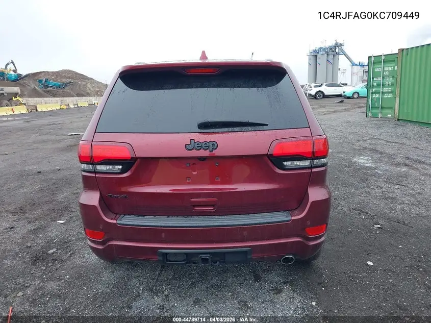 1C4RJFAG0KC709449 2019 Jeep Grand Cherokee Altitude 4X4