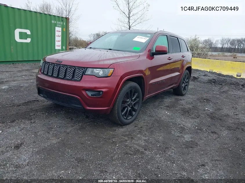 1C4RJFAG0KC709449 2019 Jeep Grand Cherokee Altitude 4X4