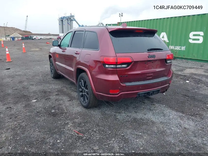 1C4RJFAG0KC709449 2019 Jeep Grand Cherokee Altitude 4X4