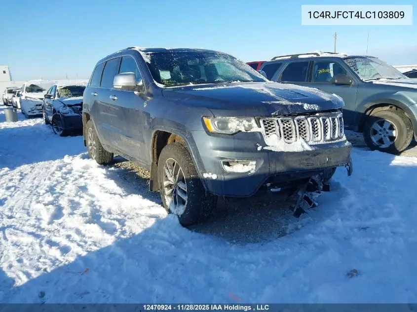 1C4RJFCT4LC103809 2020 Jeep Grand Cherokee Overland