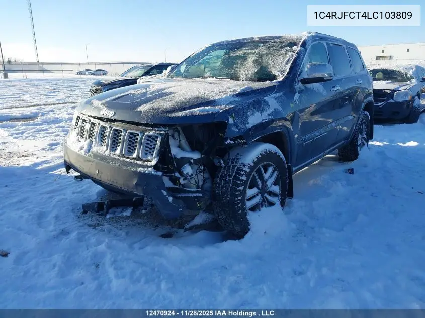 1C4RJFCT4LC103809 2020 Jeep Grand Cherokee Overland