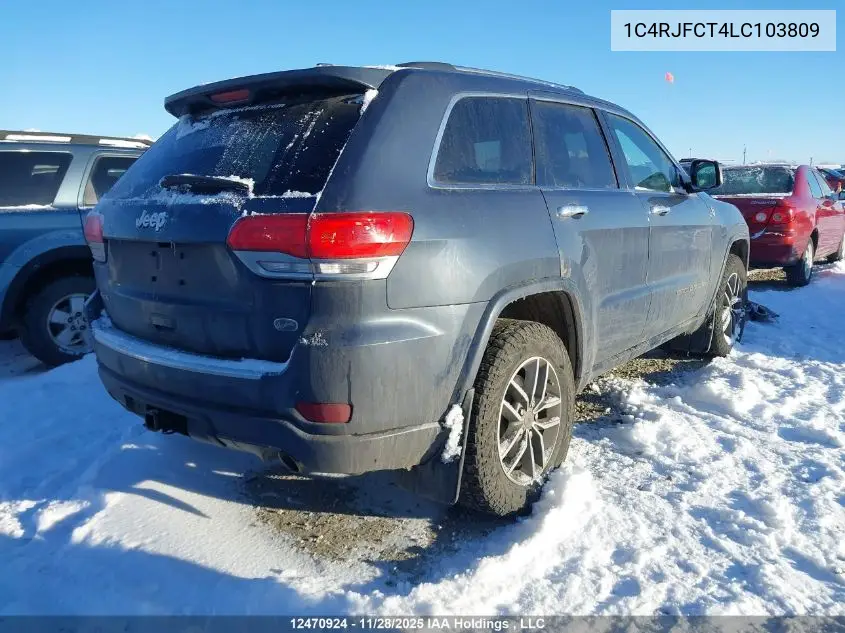 1C4RJFCT4LC103809 2020 Jeep Grand Cherokee Overland