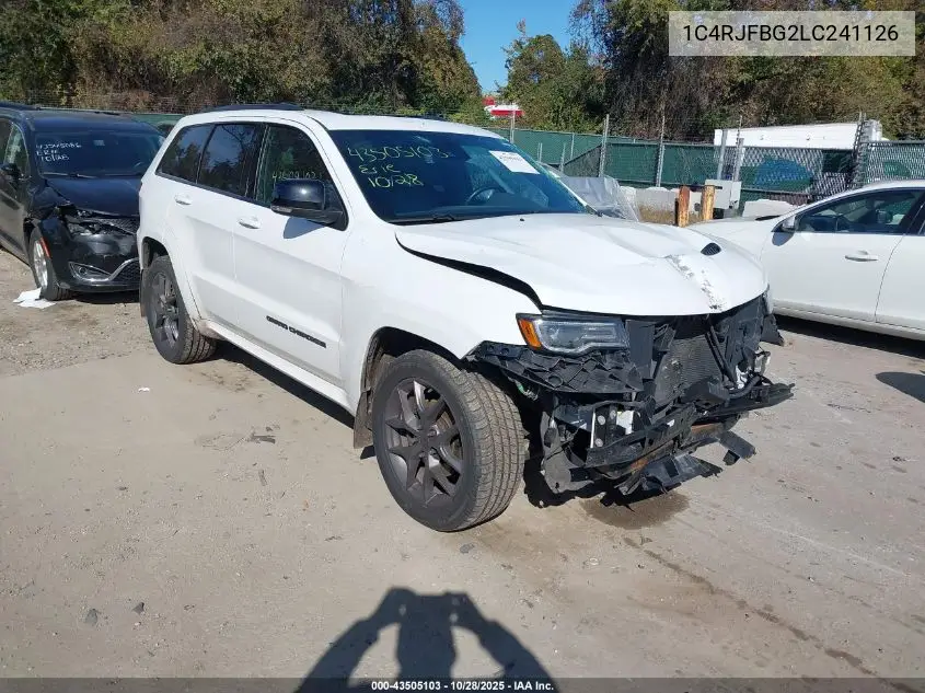 1C4RJFBG2LC241126 2020 Jeep Grand Cherokee Limited X 4X4