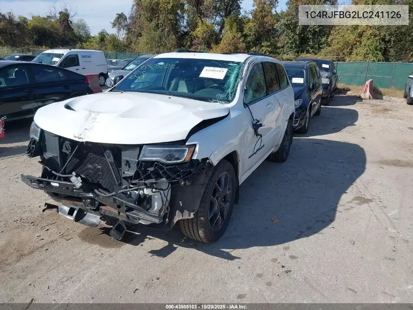 1C4RJFBG2LC241126 2020 Jeep Grand Cherokee Limited X 4X4