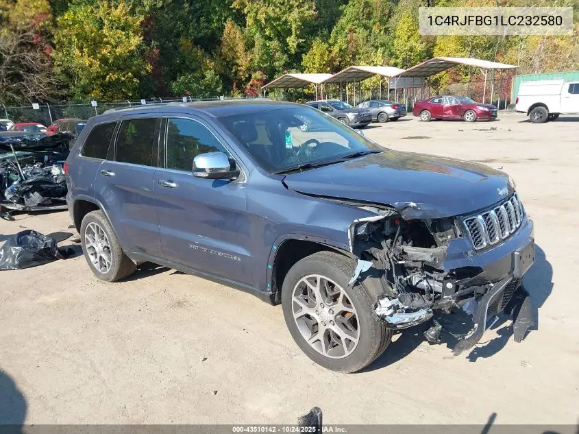 1C4RJFBG1LC232580 2020 Jeep Grand Cherokee Limited 4X4