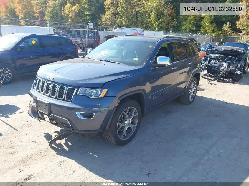 1C4RJFBG1LC232580 2020 Jeep Grand Cherokee Limited 4X4