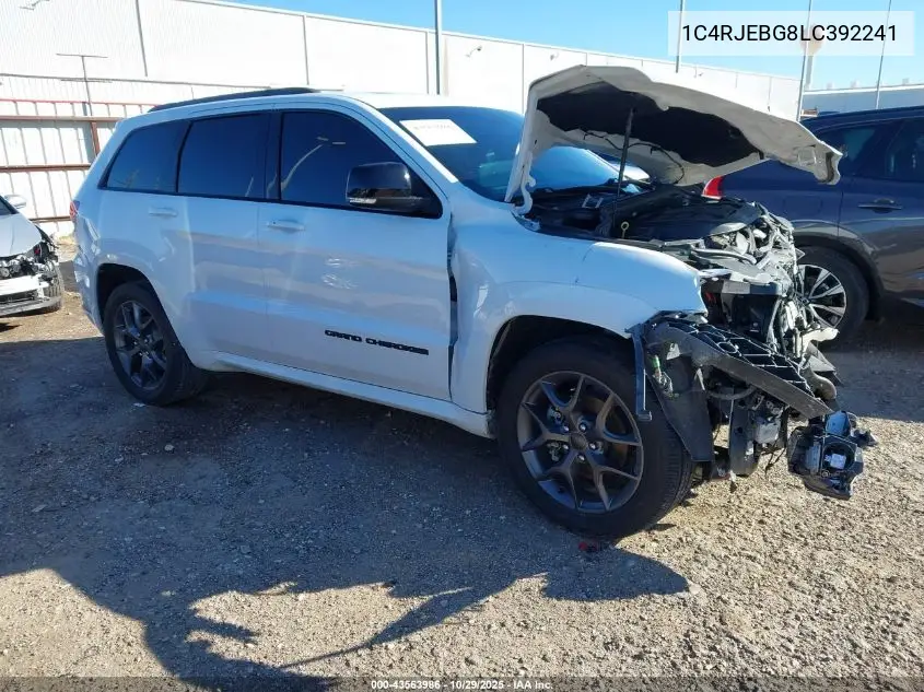 1C4RJEBG8LC392241 2020 Jeep Grand Cherokee Limited X 4X2