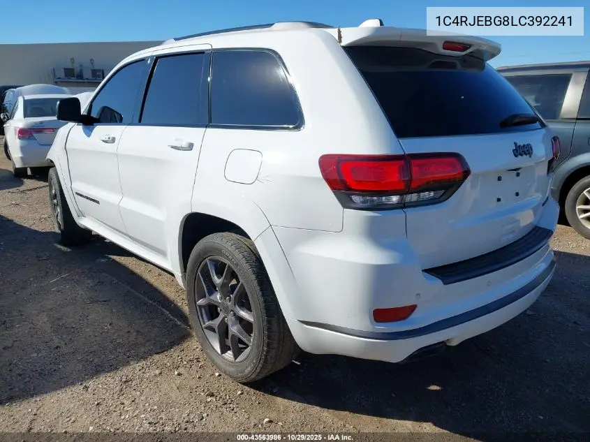 1C4RJEBG8LC392241 2020 Jeep Grand Cherokee Limited X 4X2