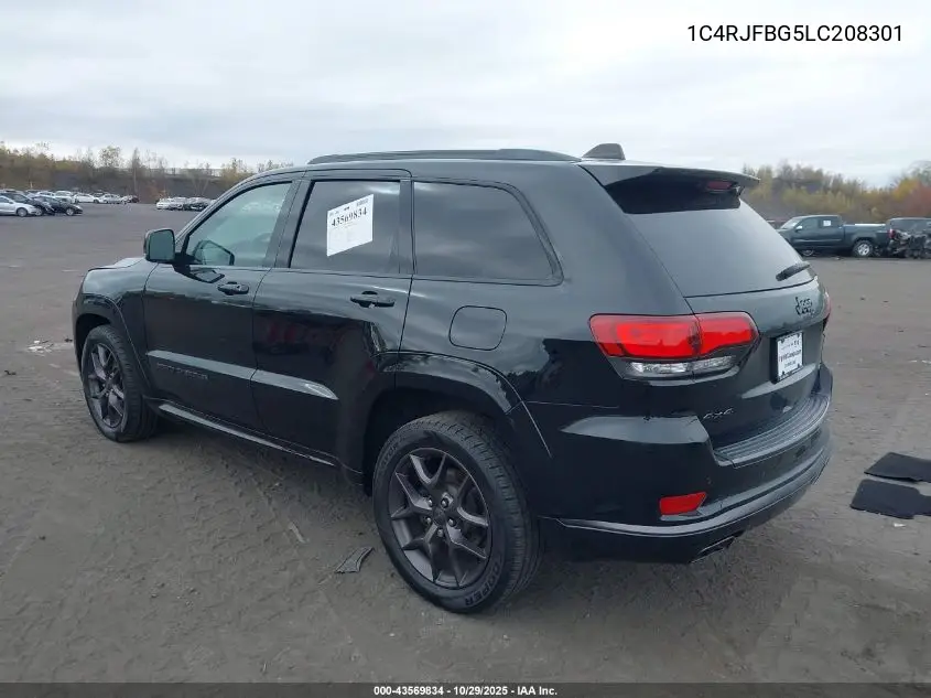 1C4RJFBG5LC208301 2020 Jeep Grand Cherokee Limited X 4X4