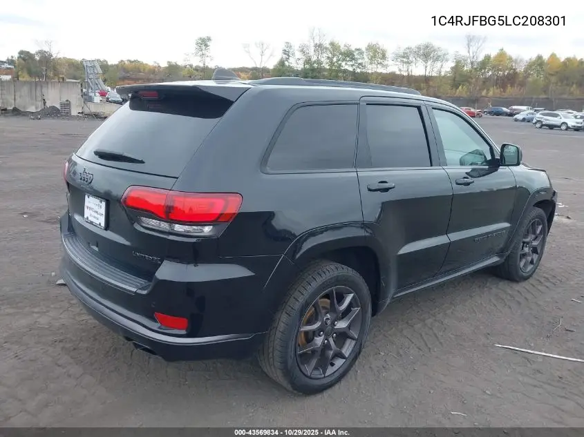 1C4RJFBG5LC208301 2020 Jeep Grand Cherokee Limited X 4X4