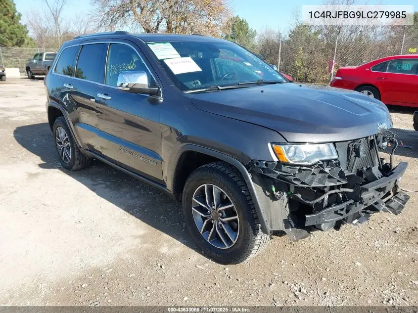 1C4RJFBG9LC279985 2020 Jeep Grand Cherokee Limited 4X4
