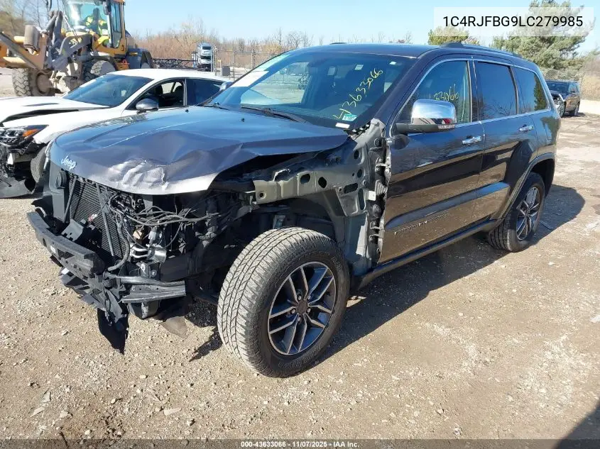 1C4RJFBG9LC279985 2020 Jeep Grand Cherokee Limited 4X4