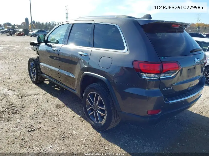 1C4RJFBG9LC279985 2020 Jeep Grand Cherokee Limited 4X4