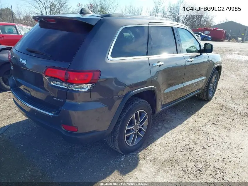 1C4RJFBG9LC279985 2020 Jeep Grand Cherokee Limited 4X4