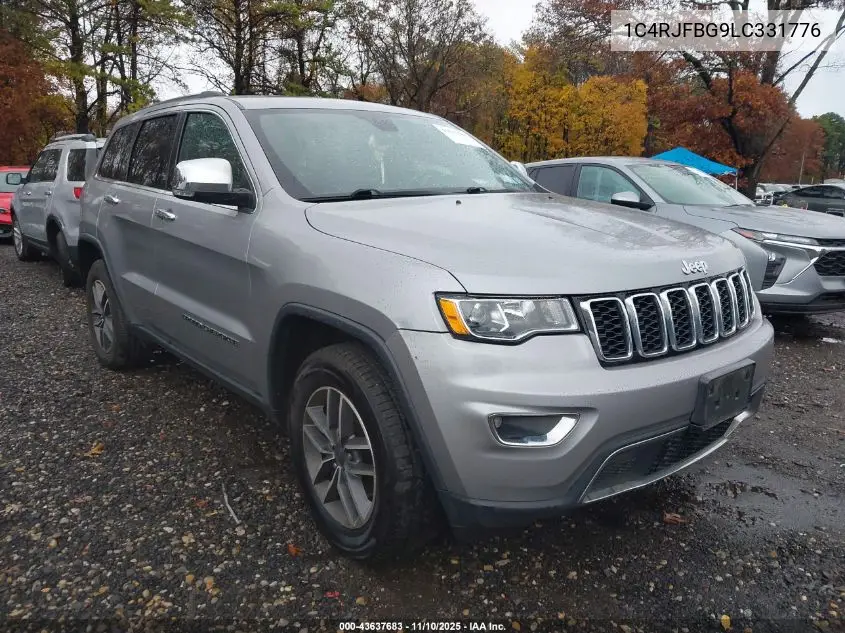 1C4RJFBG9LC331776 2020 Jeep Grand Cherokee Limited 4X4