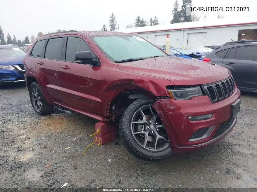 1C4RJFBG4LC312021 2020 Jeep Grand Cherokee Limited X 4X4