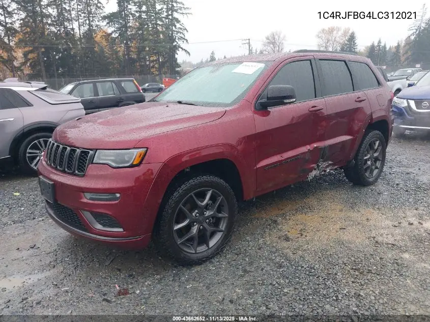 1C4RJFBG4LC312021 2020 Jeep Grand Cherokee Limited X 4X4